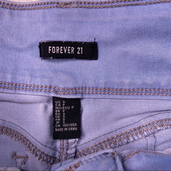 Forever 21 Light Denim Shorts Small - Picture 2 of 10
